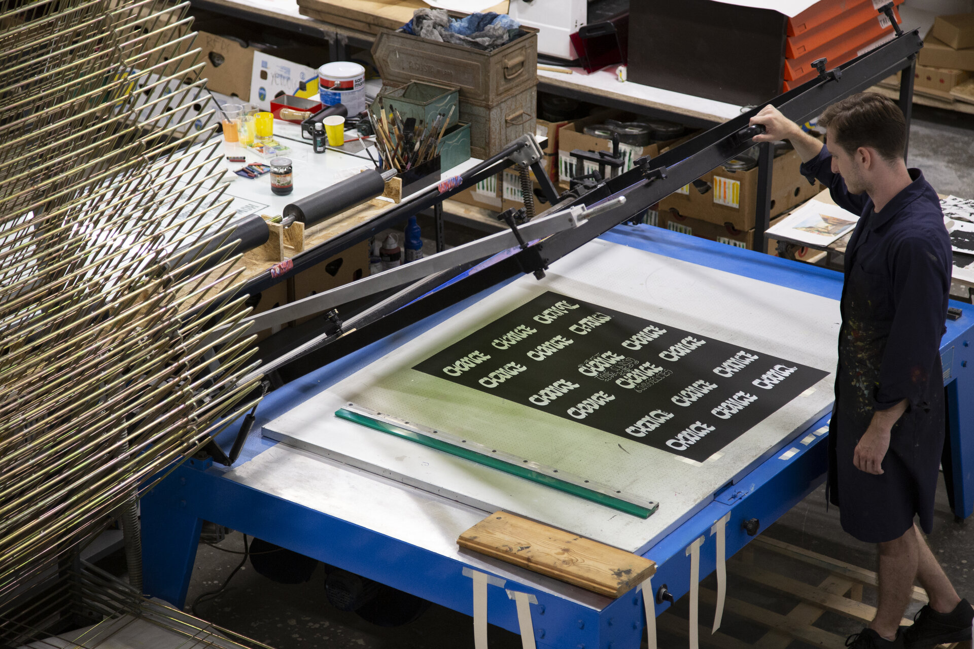 Sérigraphie en atelier